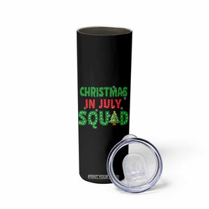 Christmas In July Squad Skinny Tumbler Funny Summer Xmas TS10 Print Your Wear