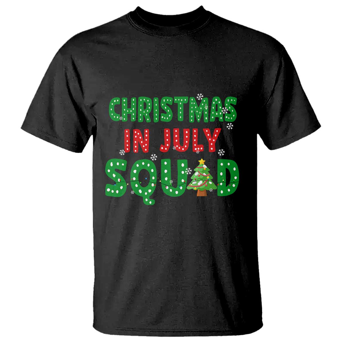 Christmas In July Squad T Shirt Funny Summer Xmas TS10 Black Print Your Wear