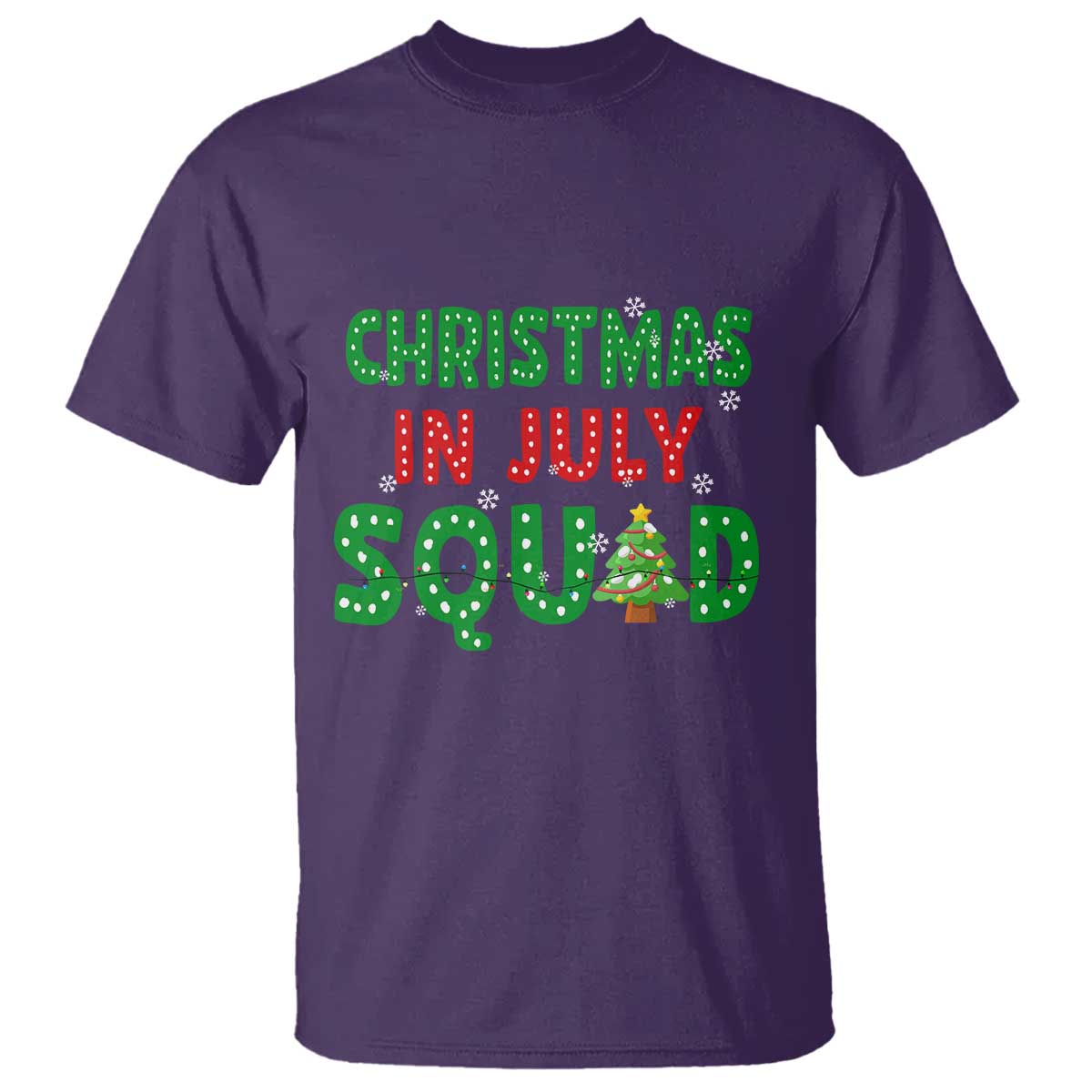 Christmas In July Squad T Shirt Funny Summer Xmas TS10 Purple Print Your Wear
