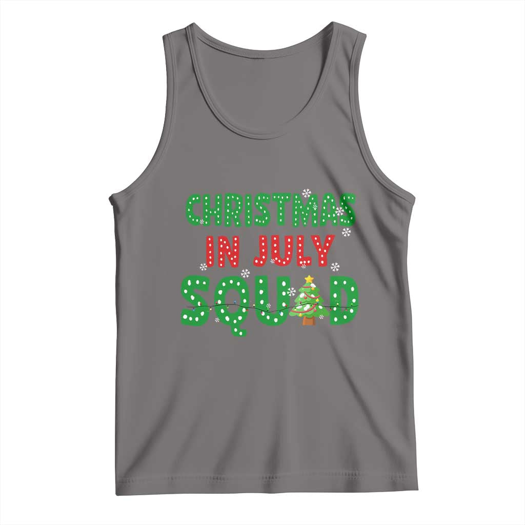 Christmas In July Squad Tank Top Funny Summer Xmas TS10 Deep Heather Print Your Wear