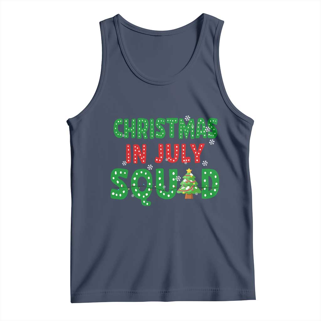 Christmas In July Squad Tank Top Funny Summer Xmas TS10 Navy Print Your Wear