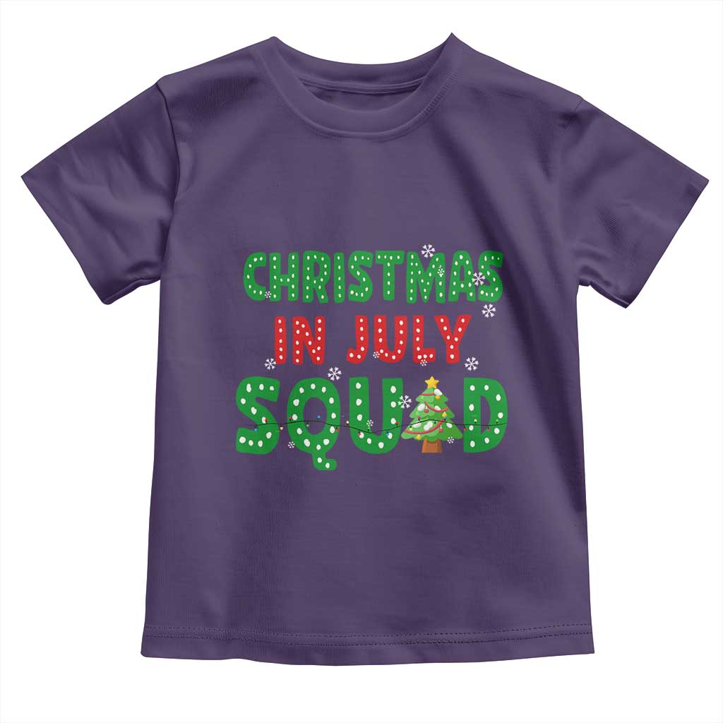 Christmas In July Squad Toddler T Shirt Funny Summer Xmas TS10 Purple Print Your Wear