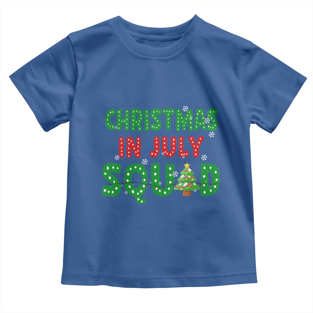 Christmas In July Squad Toddler T Shirt Funny Summer Xmas TS10 Royal Blue Print Your Wear