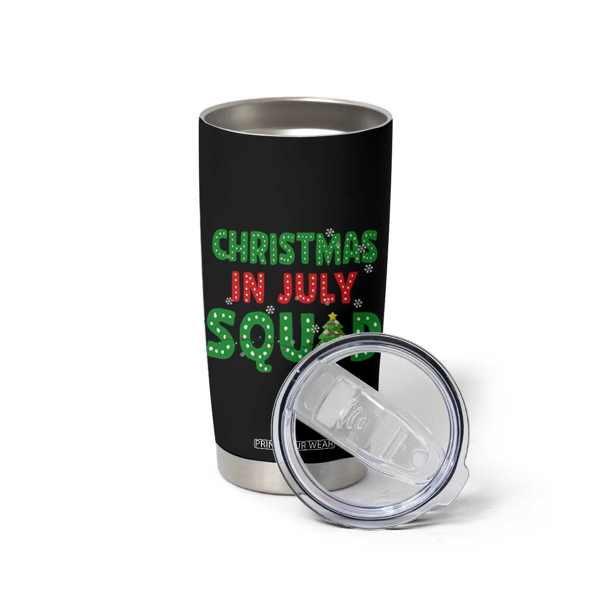 Christmas In July Squad Tumbler Cup Funny Summer Xmas TS10 Print Your Wear