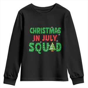 Christmas In July Squad Youth Sweatshirt Funny Summer Xmas TS10 Black Print Your Wear