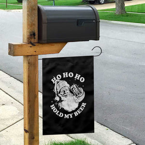 Santa Ho Ho Hold My Beer Garden Flag Funny Christmas In July Summer Xmas TS10 Print Your Wear