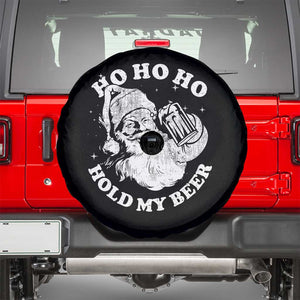 Santa Ho Ho Hold My Beer Spare Tire Cover Funny Christmas In July Summer Xmas TS10 Black Print Your Wear