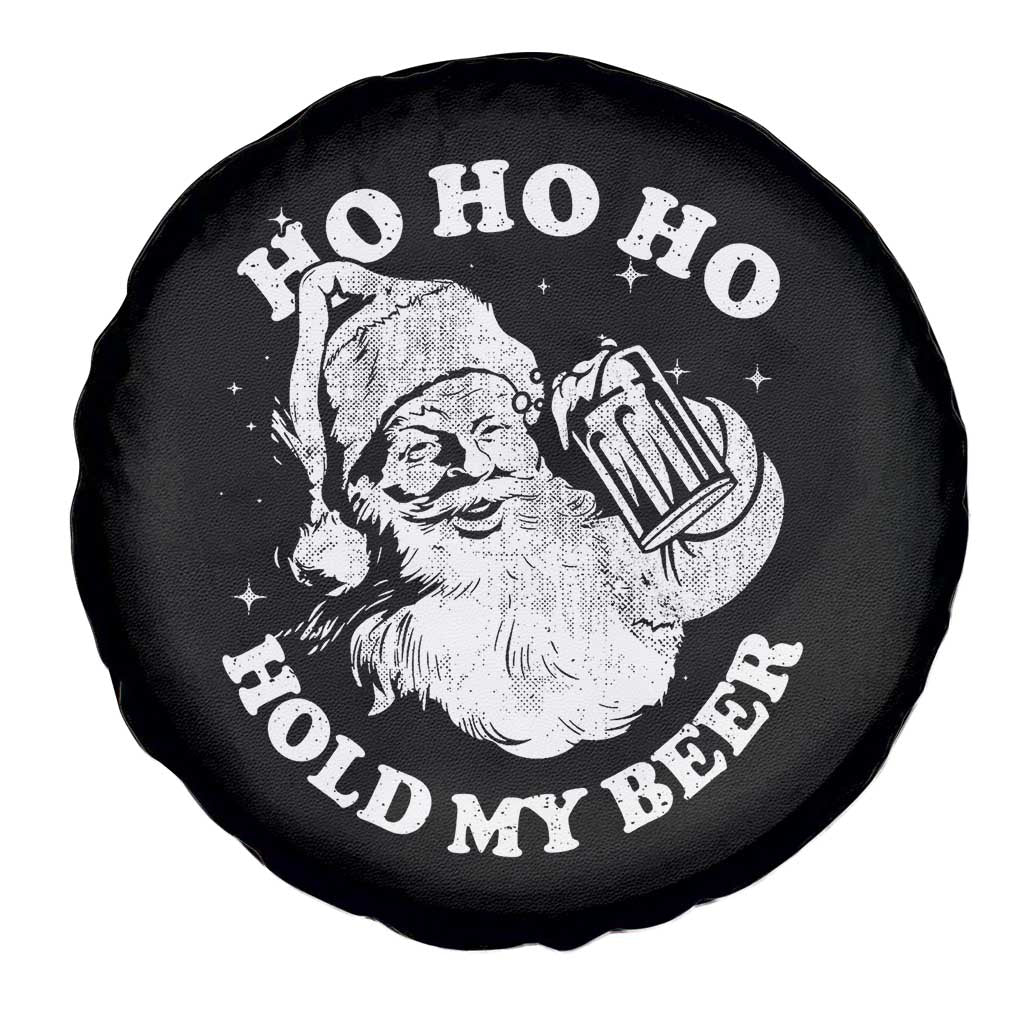Santa Ho Ho Hold My Beer Spare Tire Cover Funny Christmas In July Summer Xmas TS10 Print Your Wear