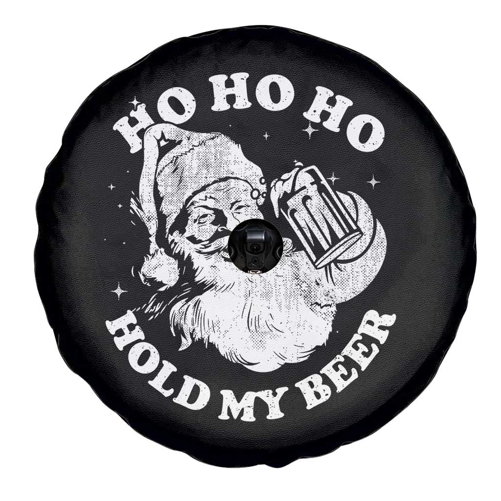Santa Ho Ho Hold My Beer Spare Tire Cover Funny Christmas In July Summer Xmas TS10 Print Your Wear