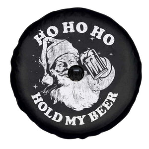 Santa Ho Ho Hold My Beer Spare Tire Cover Funny Christmas In July Summer Xmas TS10 Print Your Wear