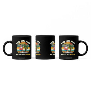Christmas In July Santa Ho Ho Hold My Beer Coffee Mug Summer Beach Hawaii Santa USA Flag TS10 Print Your Wear