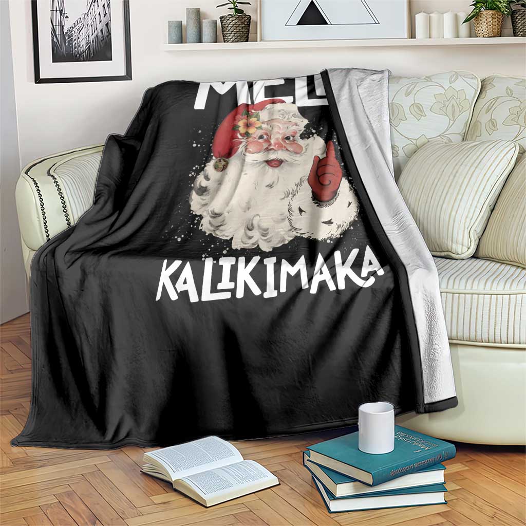 Mele Kalikimaka Throw Blanket Hawaii Christmas Party Santa TS10 Print Your Wear