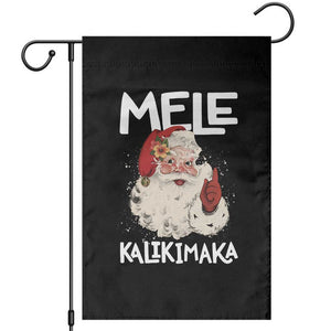 Mele Kalikimaka Garden Flag Hawaii Christmas Party Santa TS10 Black Print Your Wear