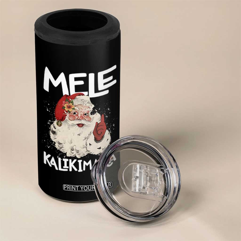 Mele Kalikimaka 4 in 1 Can Cooler Tumbler Hawaii Christmas Party Santa TS10 Print Your Wear