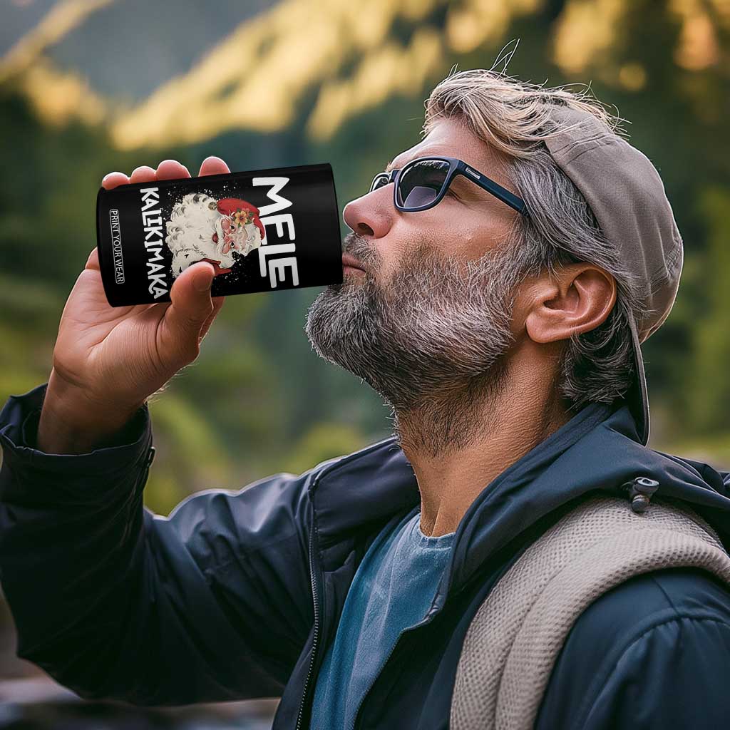 Mele Kalikimaka 4 in 1 Can Cooler Tumbler Hawaii Christmas Party Santa TS10 Print Your Wear