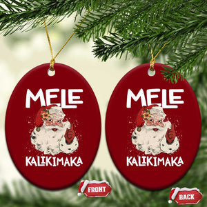Mele Kalikimaka Ceramic Ornament Hawaii Christmas Party Santa TS10 Print Your Wear