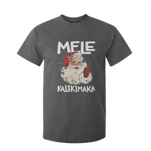 Mele Kalikimaka T Shirt For Kid Hawaii Christmas Party Santa TS10 Dark Heather Print Your Wear