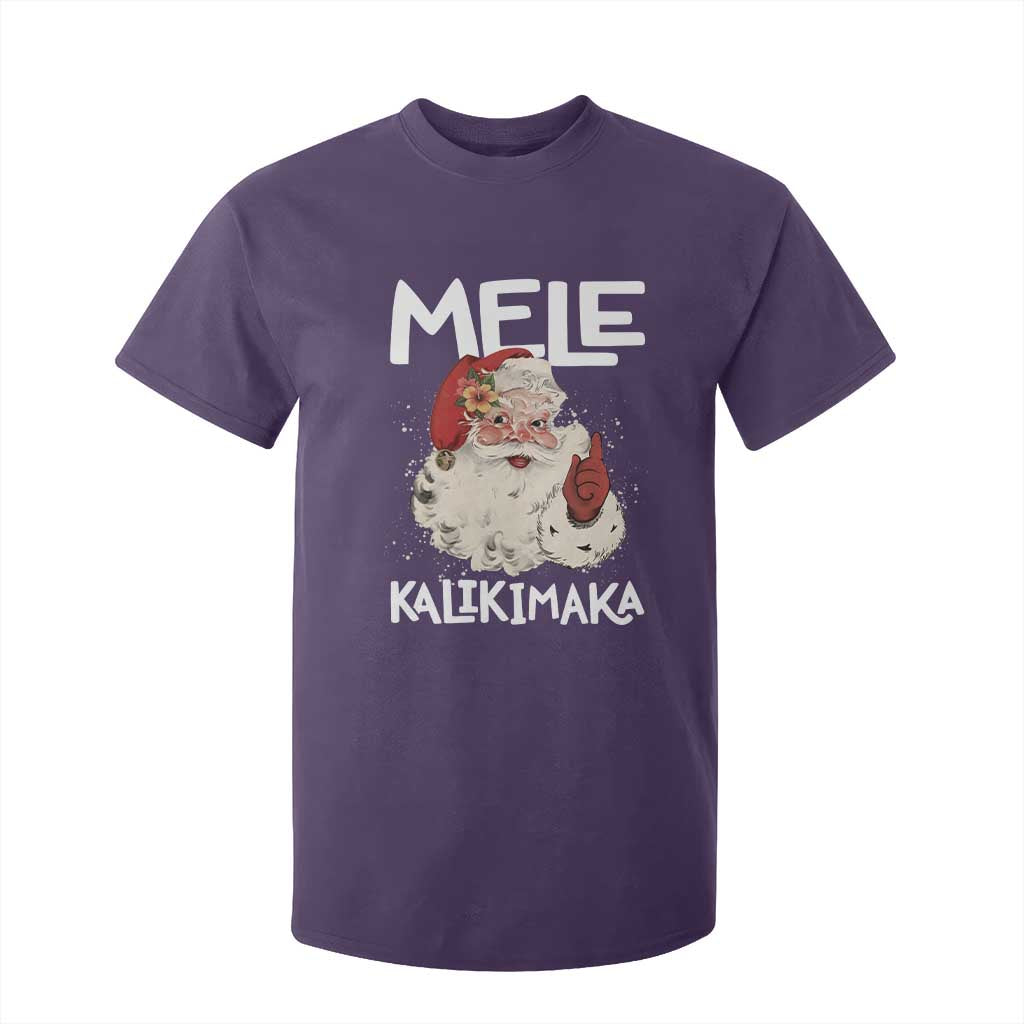 Mele Kalikimaka T Shirt For Kid Hawaii Christmas Party Santa TS10 Purple Print Your Wear