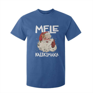 Mele Kalikimaka T Shirt For Kid Hawaii Christmas Party Santa TS10 Royal Blue Print Your Wear