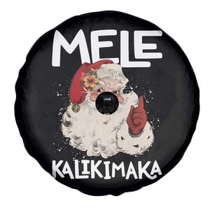 Mele Kalikimaka Spare Tire Cover Hawaii Christmas Party Santa TS10 Print Your Wear
