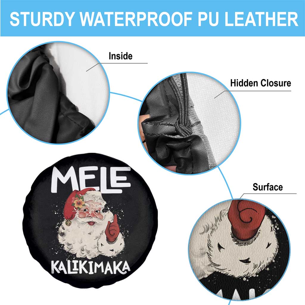 Mele Kalikimaka Spare Tire Cover Hawaii Christmas Party Santa TS10 Print Your Wear