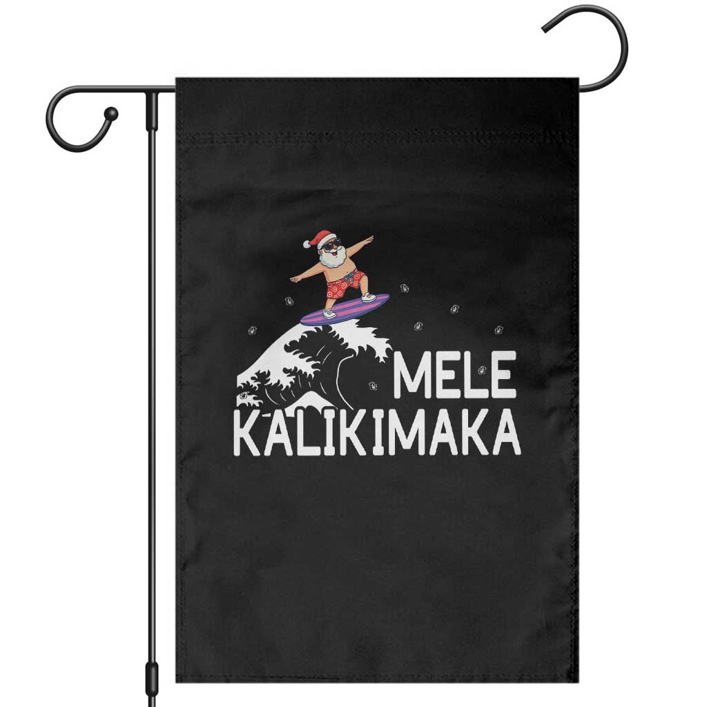 Christmas In July Surfing Santa Garden Flag Mele Kalikimaka Summer Beach Hawaii TS10 Black Print Your Wear
