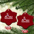 Xmas In July Surfing Santa Ceramic Ornament Mele Kalikimaka Summer Beach Hawaii TS10 Print Your Wear