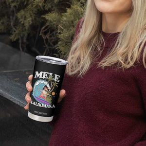 Mele Kalikimaka Hawaii Christmas Surfing Santa Tumbler Cup Summer Beach Hawaii Xmas In July TS10 Print Your Wear