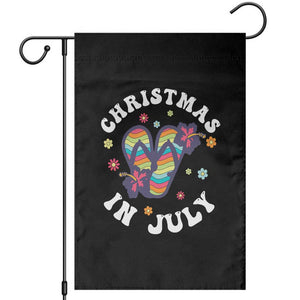 Christmas In July Summer Beach Garden Flag Hawaii Flip Flops Hibiscus TS10 Black Print Your Wear