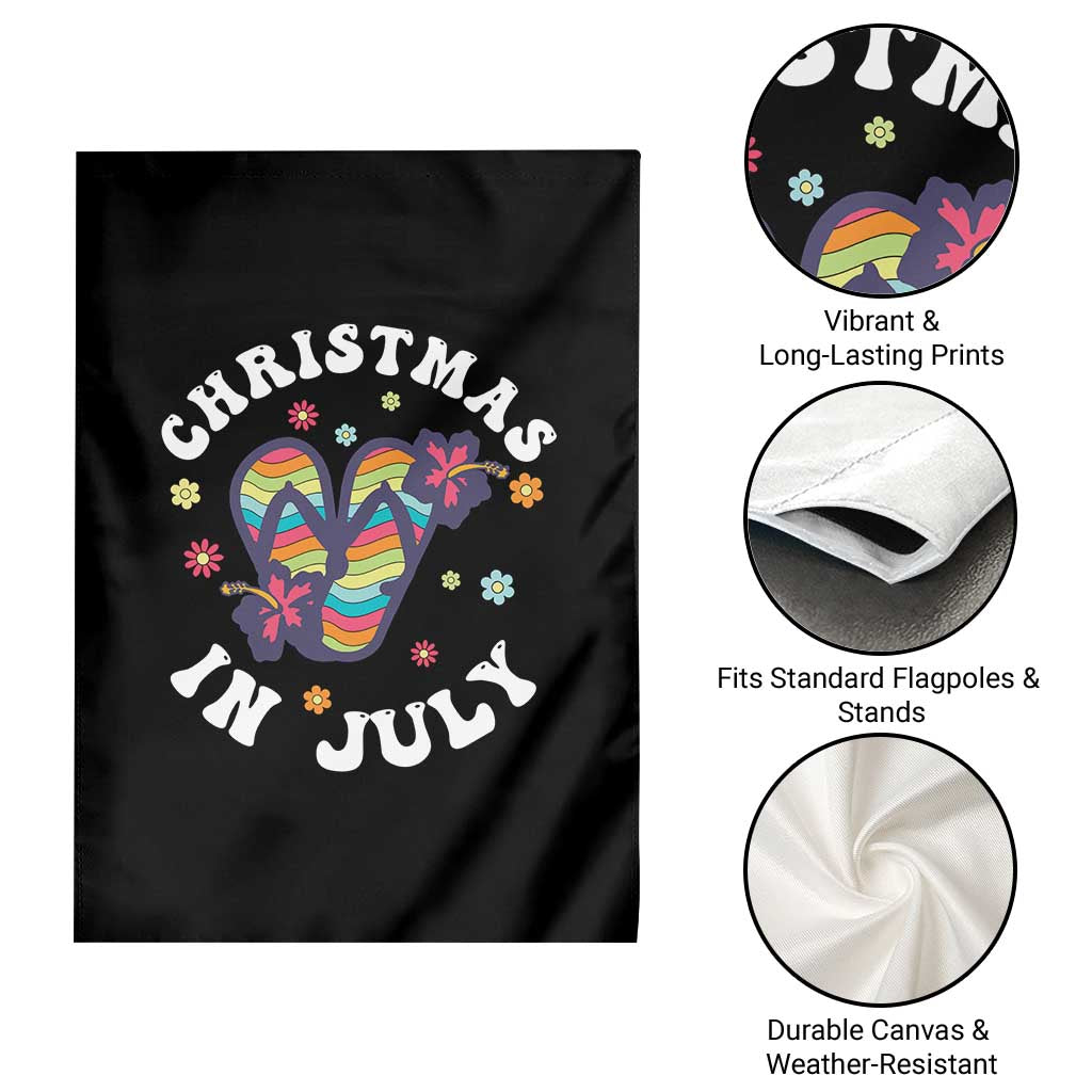 Christmas In July Summer Beach Garden Flag Hawaii Flip Flops Hibiscus TS10 Print Your Wear