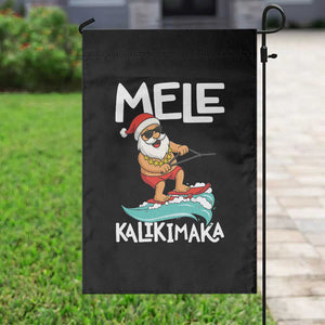 Mele Kalikimaka Garden Flag Santa Water Skiing Summer Beach Hawaiian Christmas In July TS10 Print Your Wear