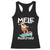 Mele Kalikimaka Racerback Tank Top Santa Water Skiing Summer Beach Hawaiian Christmas In July TS10 Black Print Your Wear