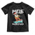 Mele Kalikimaka Toddler T Shirt Santa Water Skiing Summer Beach Hawaiian Christmas In July TS10 Black Print Your Wear