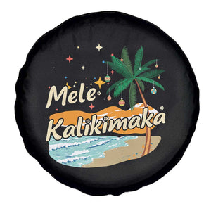 Retro Christmas In July Summer Beach Hawaii Spare Tire Cover Mele Kalikimaka TS10 Print Your Wear