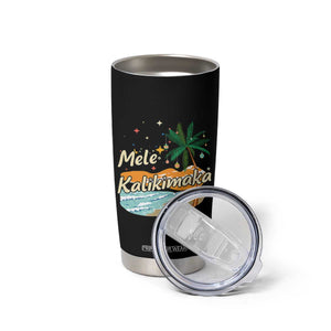 Retro Christmas In July Summer Beach Hawaii Tumbler Cup Mele Kalikimaka TS10 Print Your Wear