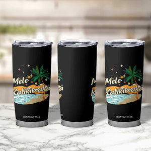 Retro Christmas In July Summer Beach Hawaii Tumbler Cup Mele Kalikimaka TS10 Print Your Wear