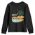 Retro Christmas In July Summer Beach Hawaii Youth Sweatshirt Mele Kalikimaka TS10 Black Print Your Wear