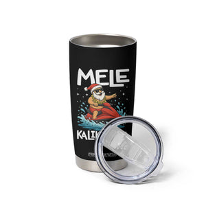Mele Kalikimaka Hawaiian Christmas Tumbler Cup Funny Santa Jet Ski Summer Beach Xmas In July TS10 Print Your Wear