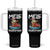 Mele Kalikimaka Hawaiian Christmas Tumbler With Handle Funny Santa Jet Ski Summer Beach Xmas In July TS10 One Size: 40 oz Black Print Your Wear
