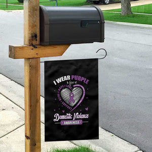 Domestic Violence Awareness Garden Flag Purple Ribbon Support Survivor TS10 Print Your Wear