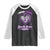 Domestic Violence Awareness Raglan Shirt Purple Ribbon Support Survivor TS10 Black White Print Your Wear