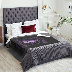 Domestic Violence Awareness Throw Blanket Halloween October Wear Purple Ghost TS10 Print Your Wear