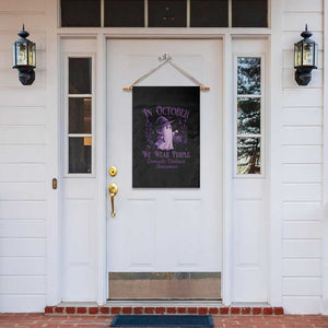 Domestic Violence Awareness Garden Flag Halloween October Wear Purple Ghost TS10 Print Your Wear