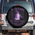 Domestic Violence Awareness Spare Tire Cover Halloween October Wear Purple Ghost TS10 No hole Black Print Your Wear