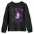 Domestic Violence Awareness Youth Sweatshirt Halloween October Wear Purple Ghost TS10 Black Print Your Wear