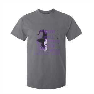 Stop Domestic Violence T Shirt For Kid Purple Ribbon Witch Graphic Witchy Feminist TS10 Charcoal Print Your Wear