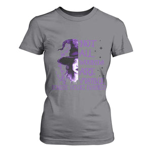 Stop Domestic Violence T Shirt For Women Purple Ribbon Witch Graphic Witchy Feminist TS10 Charcoal Print Your Wear