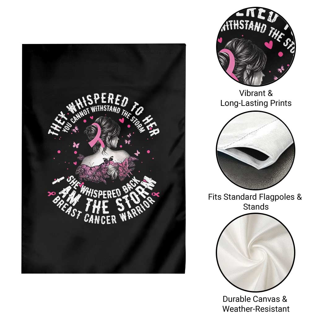 Breast Cancer Garden Flag Pink Ribbon I Am Storm TS10 Print Your Wear