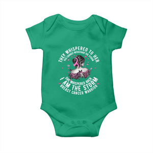 Breast Cancer Baby Onesie Pink Ribbon I Am Storm TS10 Irish Green Print Your Wear