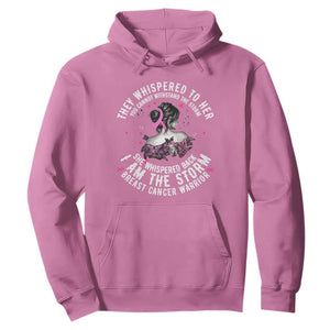 Breast Cancer Hoodie Pink Ribbon I Am Storm TS10 Azalea Print Your Wear